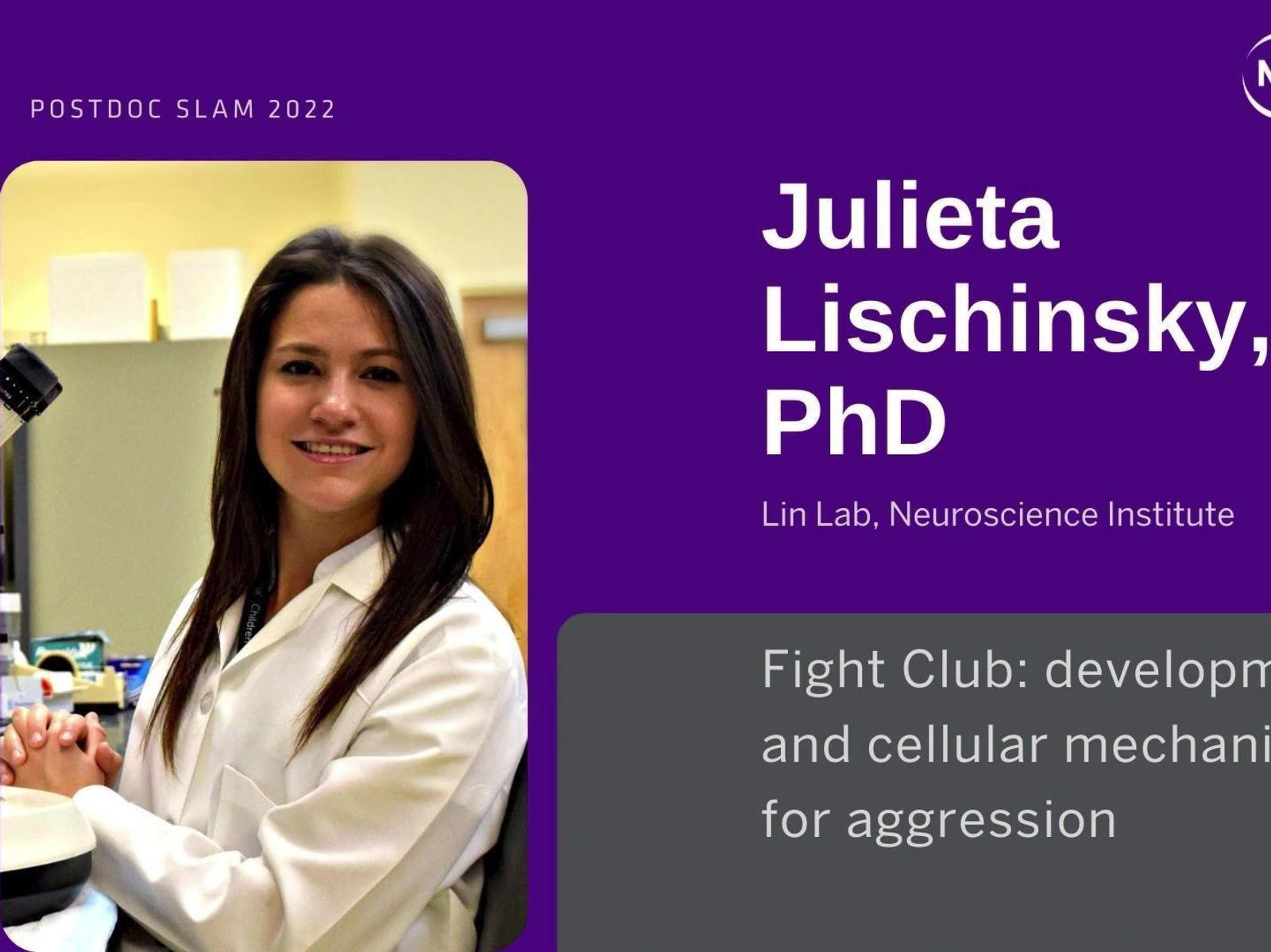 Postdoc Appreciation week is here! Julieta was one of the finalists for NYU Langone's Postdoc Slam