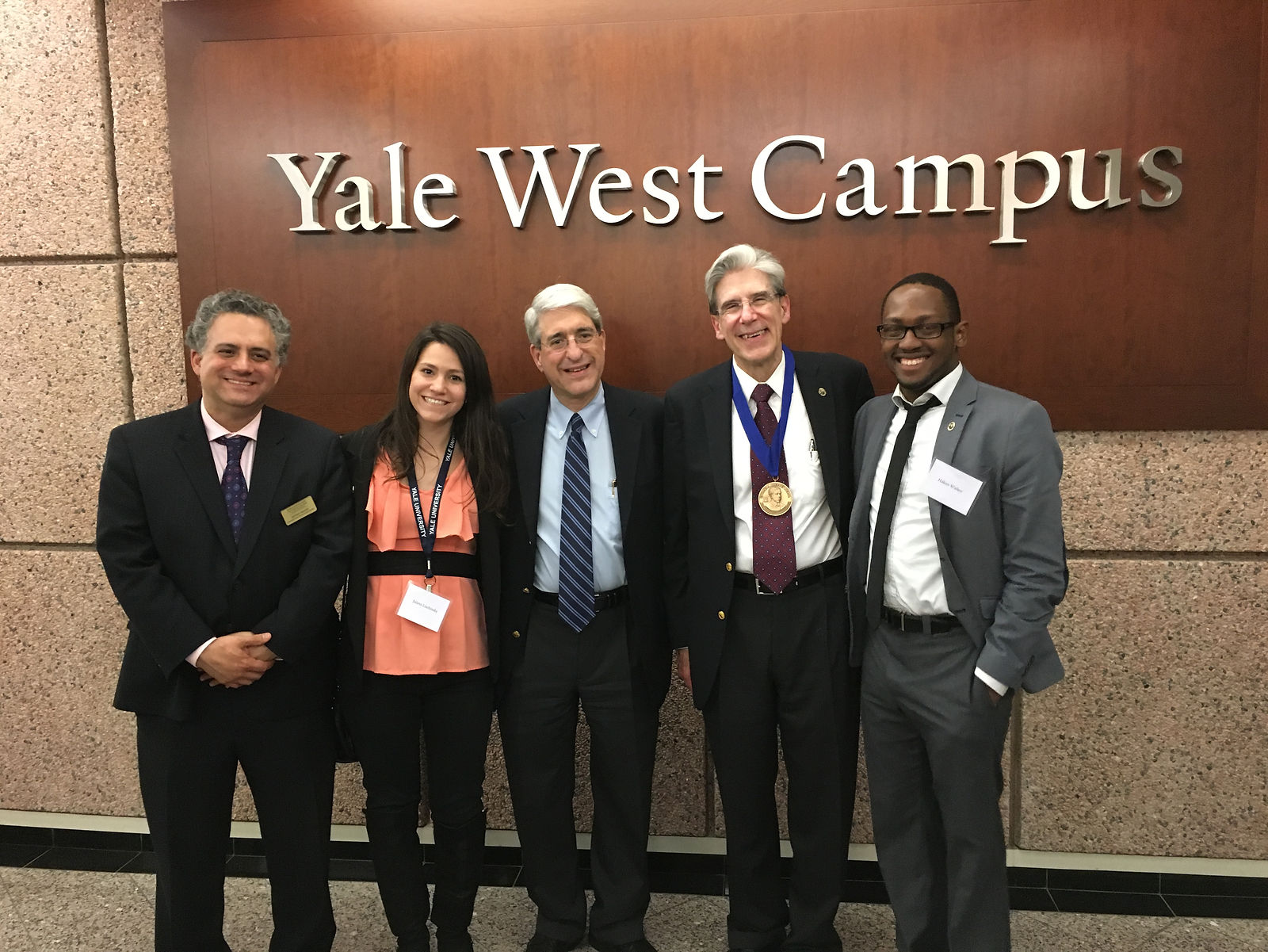 Bouchet Leadership Award Dinner at Yale with GWU Associate Dean for Graduate Studies Jeffr